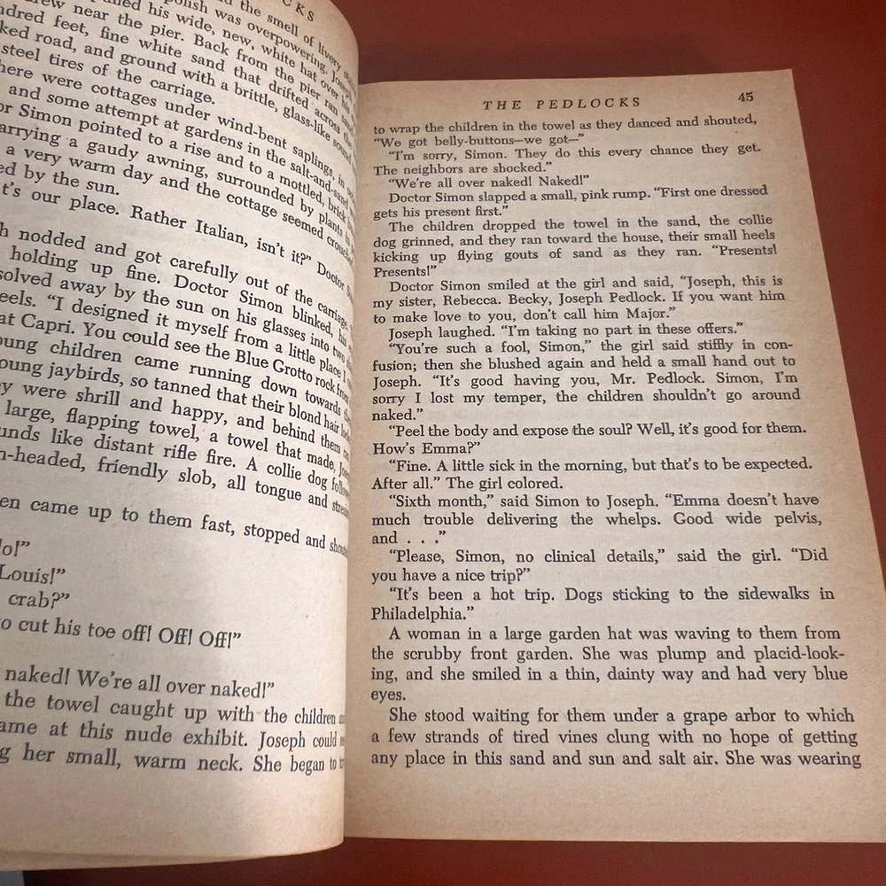 The Pedlocks Stephen Longstreet 1953 Cardinal Edition Vintage Paperback C-98